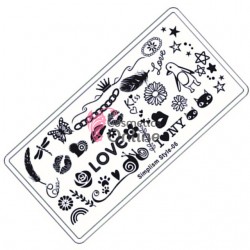 Matrita de Unghii din metal dreptunghiulara 6x12cm S Style 06